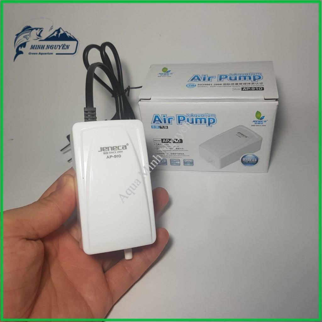 Máy sủi oxy 1 vòi Jeneca AP 910 Máy sủi oxi 1 vòi cho hồ cá bể cá cảnh sục oxy sục oxi mini sủi oxy siêu êm