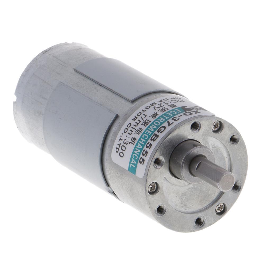 XD-37GB555 DC12V 15W 300RPM Micro Gear Motor High Adjustable Speed