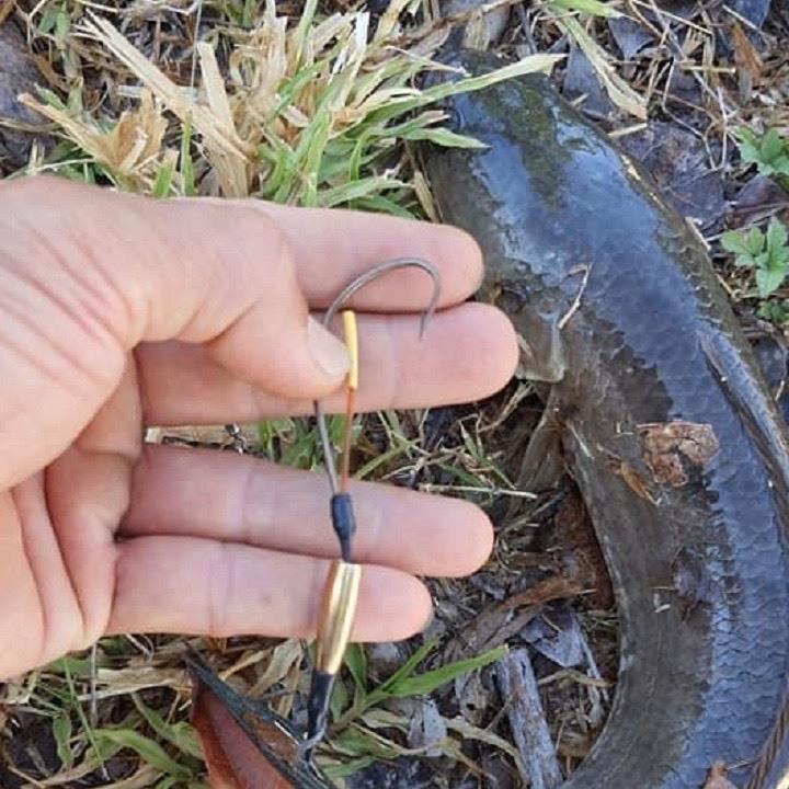 Lưỡi Câu Cá Lóc Nhái Sống Nặng 6g có kèm chì, lưỡi câu cá quả