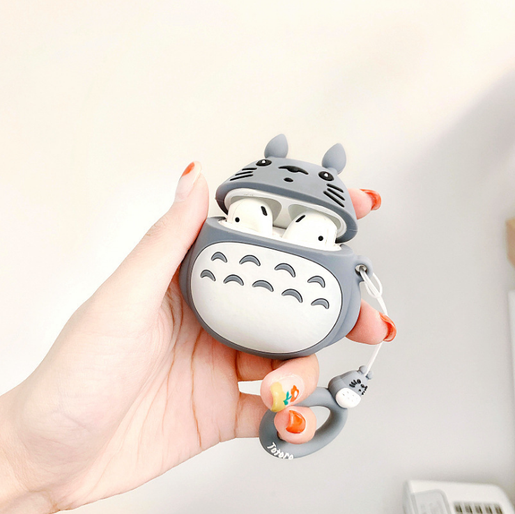 Vỏ ốp bảo vệ bao đựng tai nghe không dây bluetooth 1/2/Pro chống va đập - Totoro