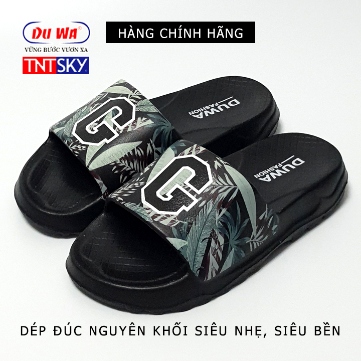 Dép Đúc Siêu Nhẹ Nam, Nữ Duwa - Hàng Chính Hãng - Tk2263 - Màu Đen - 38