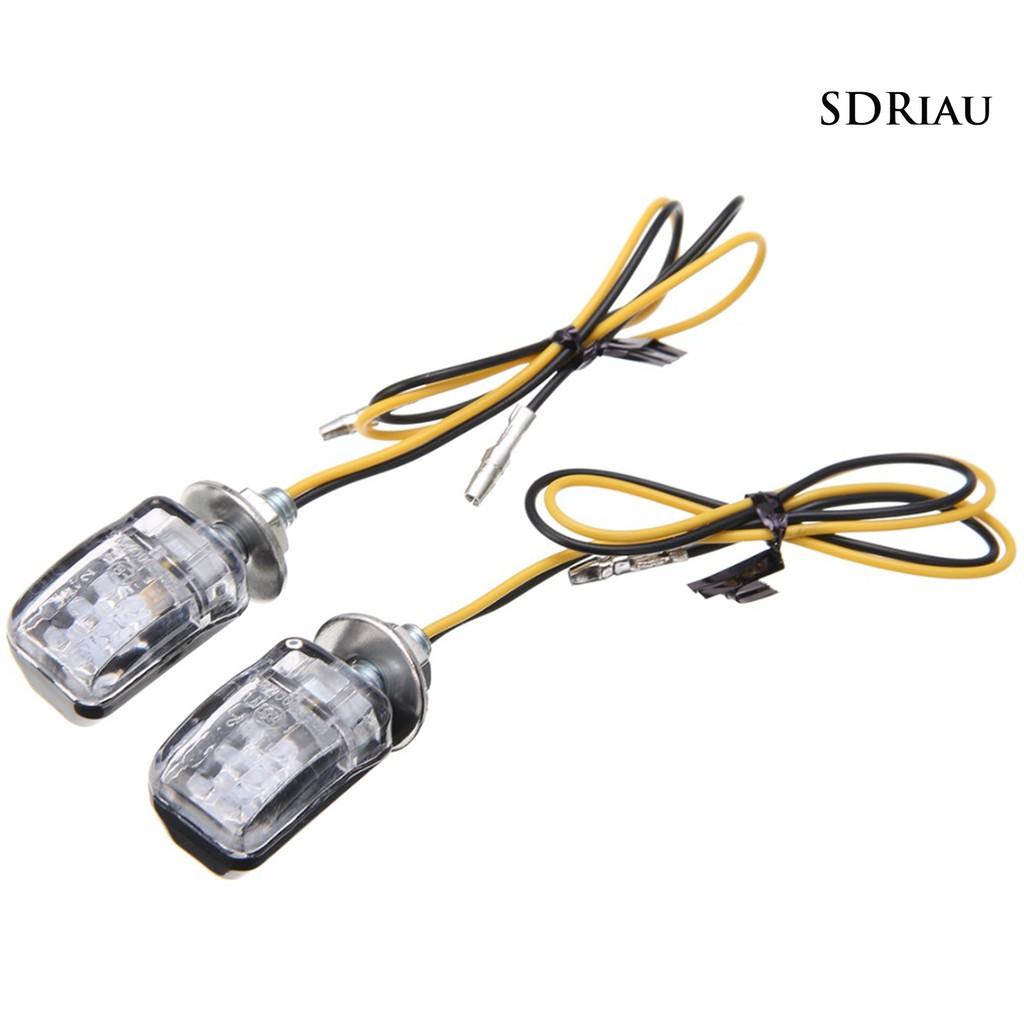 Set 2 Đèn Xi Nhan 12v 6led Chuyên Dụng Cho Xe Mô Tô