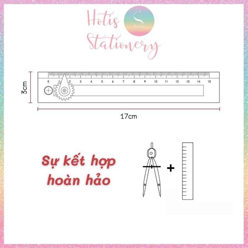 Thước kẻ vẽ hình tròn đa năng Circle Ruler có thể điều chỉnh bán kính