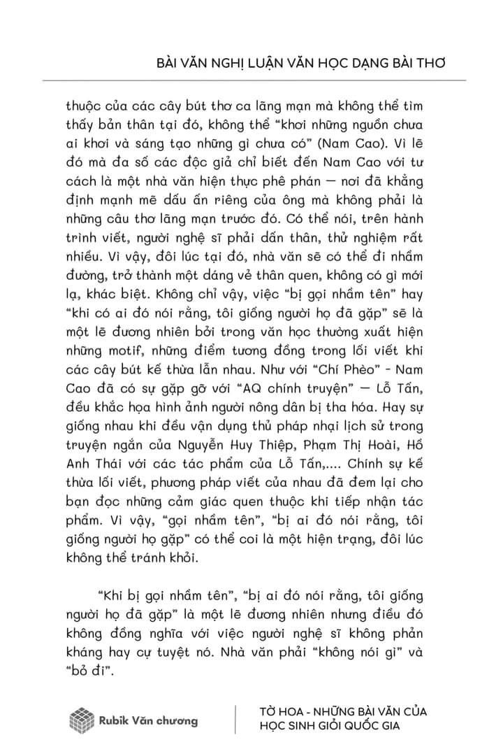 Sách - Tờ Hoa - Những bài văn của học sinh giỏi quốc gia