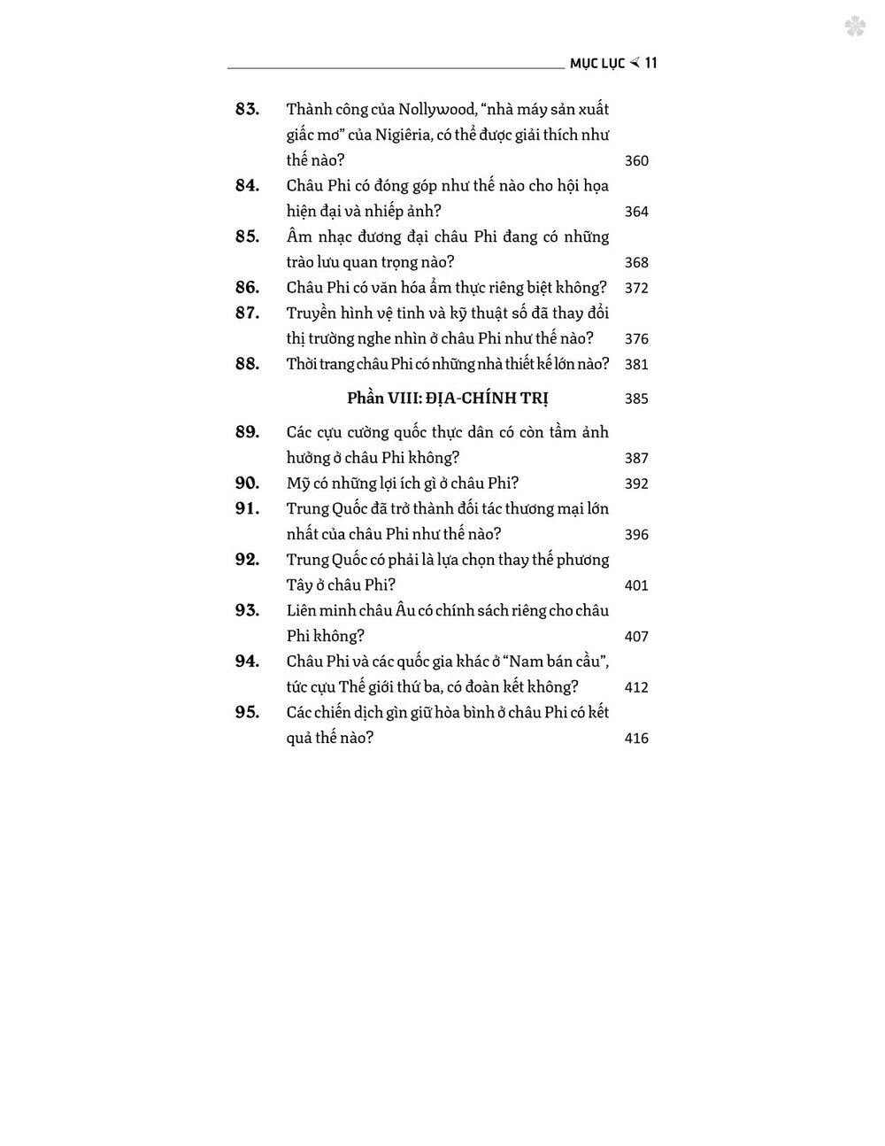 Châu Phi qua 100 câu hỏi - bản in 2024