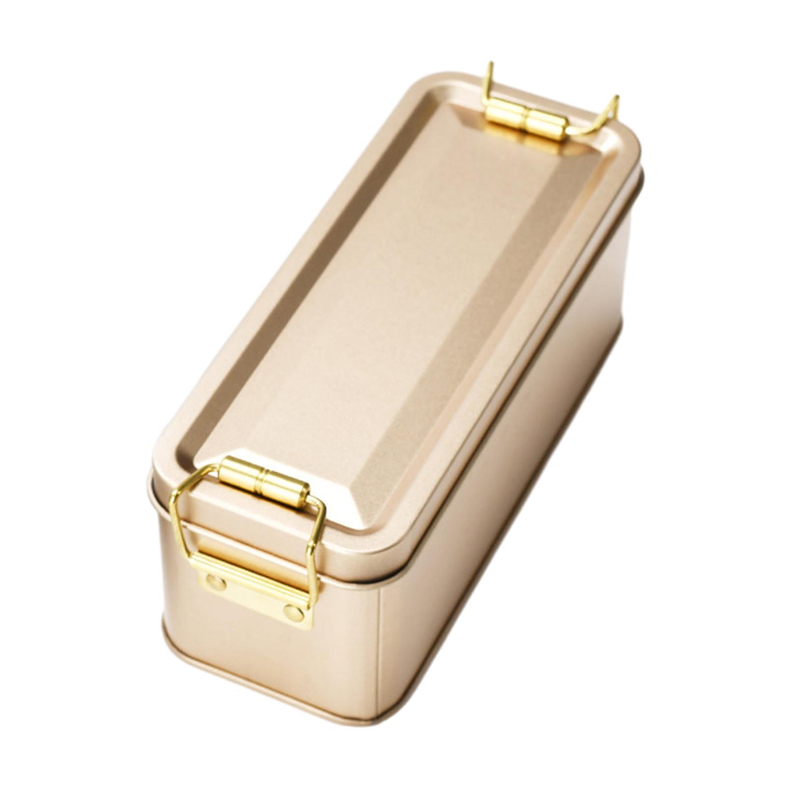 Metal Tin Box with Lid Pineapple Cake Packaging Storage Container Cookie Tin