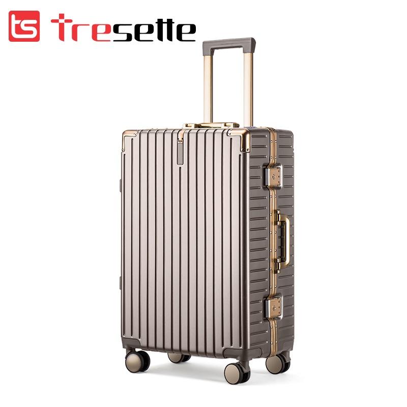 Vali Khóa Sập Cao Cấp Tresette 1175 Size 24 Inch Nhập Khẩu Hàn Quốc Tresette 1175 - Ghi