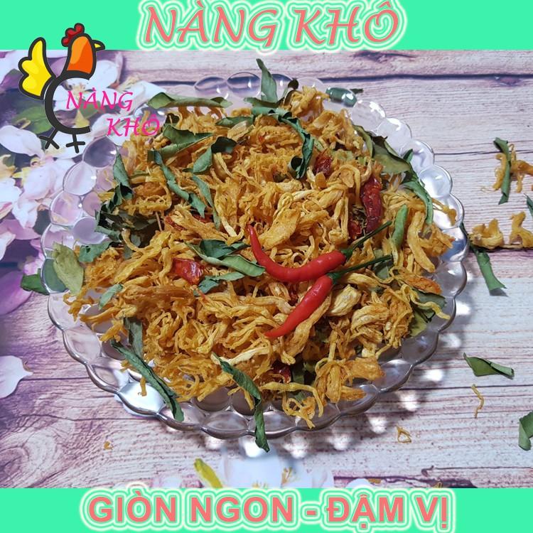 1KG KHÔ GÀ LÁ CHANH NGON TẶNG ĐẬU PHỘNG CHÁY TỎI CỰC NGON - Nàng Khô