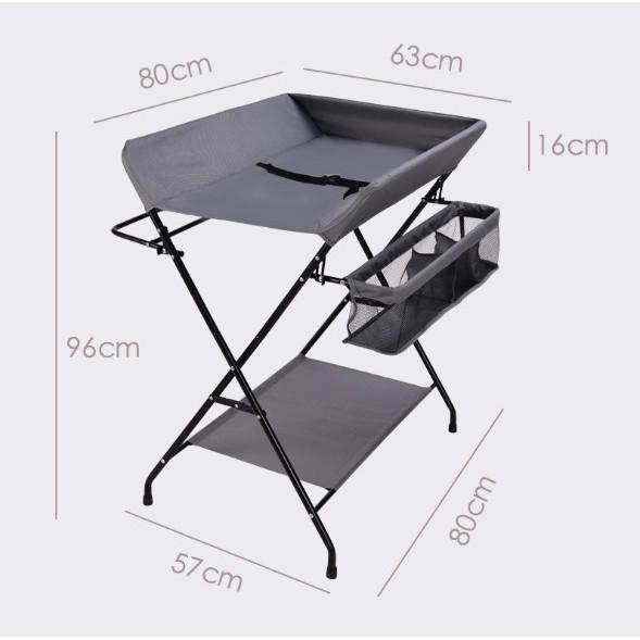 Bàn thay tả đa năng xếp gọn cho bé European Folding Diaper Table (Xám)