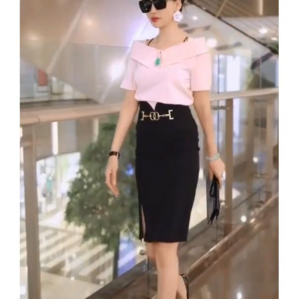 Áo sơ mi nữ tay cộc, chất lụa công sở TA136