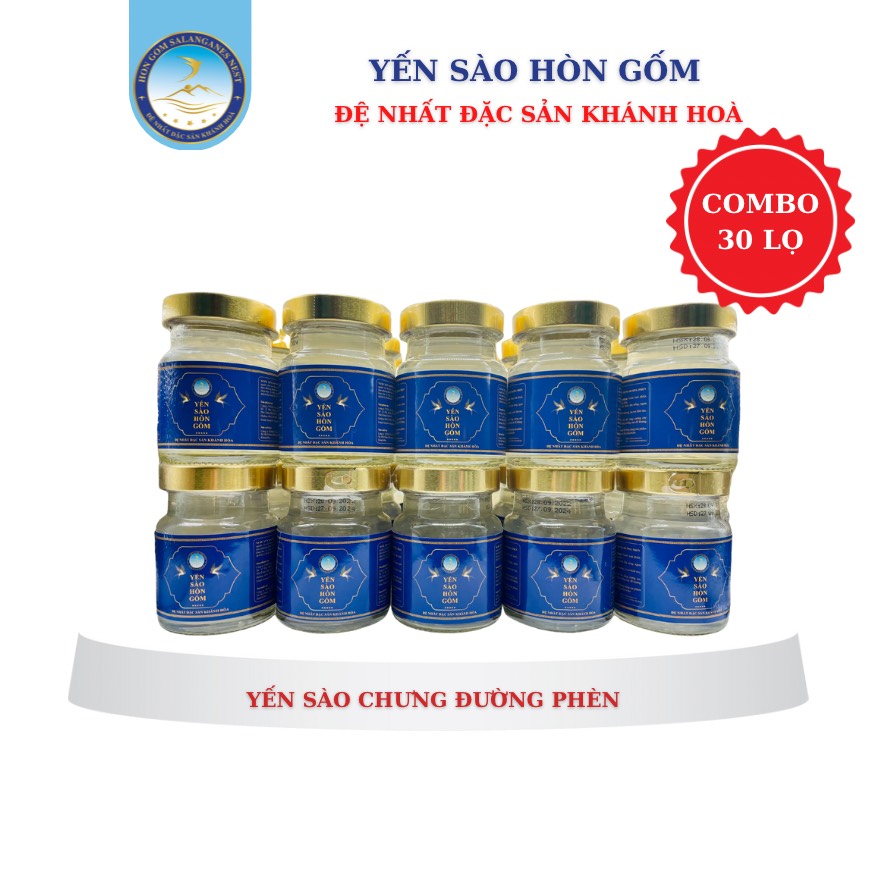Nước Yến Sào Chưng Đường Phèn - Yến Sào Hòn Gốm Chính Hiệu Khánh Hoà - H G SALANGANES NEST