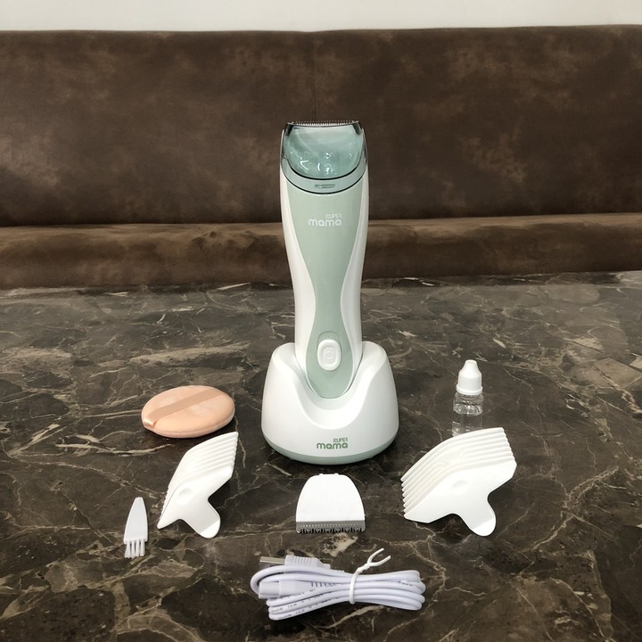 Tông đơ cắt tóc cho bé nhãn hiệu Super Mama SM3689 lưỡi ceraramic cao cấp - Hàng Nhập Khẩu