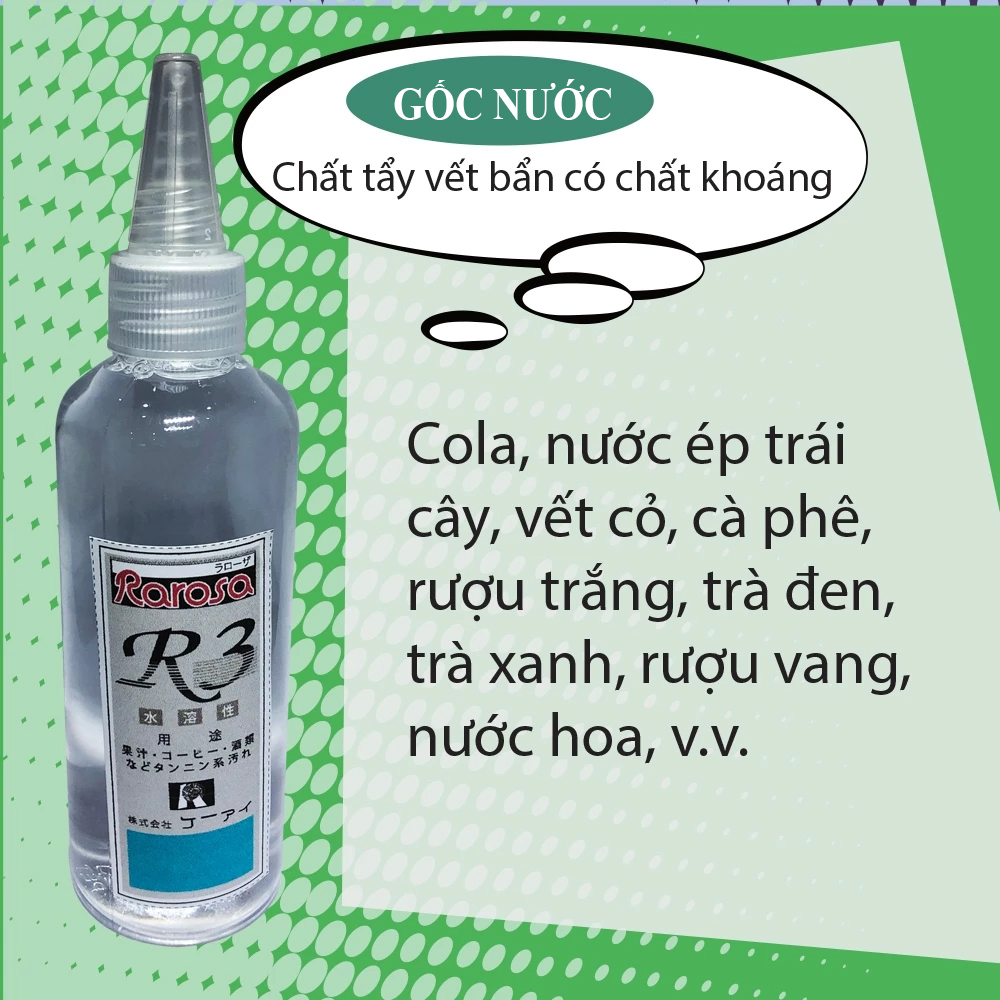 Chất tẩy vết bẩn có chất khoáng RAROSA R3