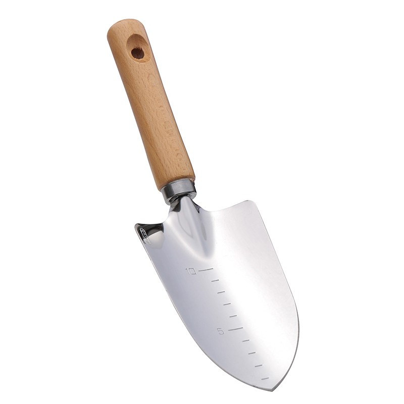 Bay tay lớn cán gỗ lưỡi Inox có thước đo