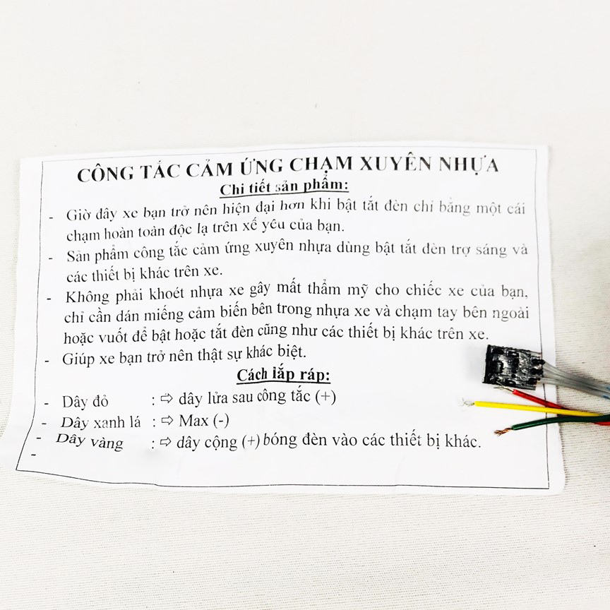 Công tắc Cảm ứng chạm xuyên nhựa Green Networks Group