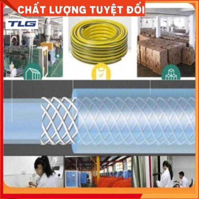 Bộ dây tăng áp 3 lần vòi xịt nước rửa xe, tưới cây loại 7-10m (cút nhựa nối nhựa đen 713-2) 206843