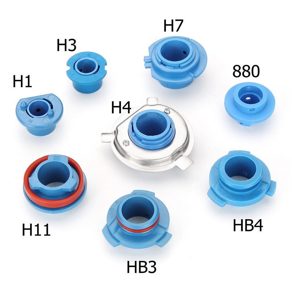 3-4pack 2Pcs LED Headlight Bulb Base Adapter Socket Retainer Car Conversion Kit