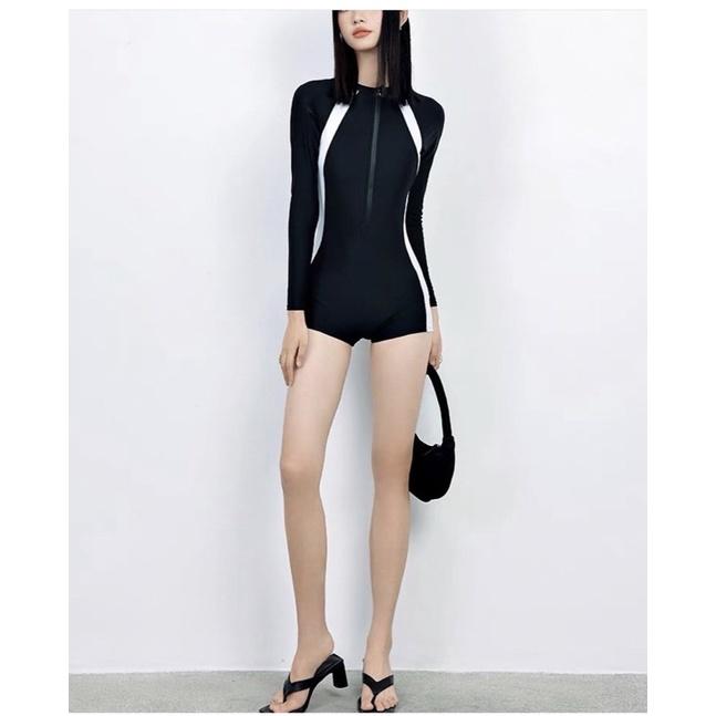 Bikini tay dài khoá kéo kín đáo siêu an toàn