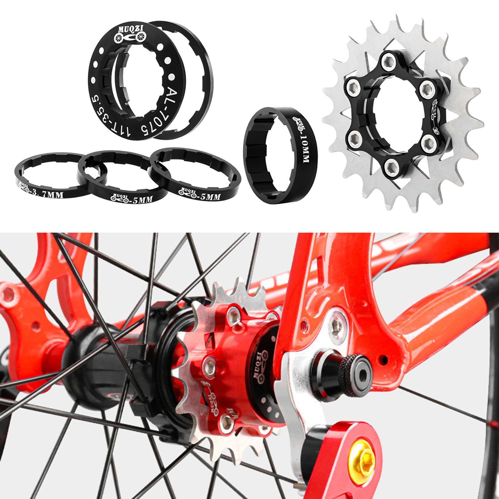 Bike 19T Single Speed Cassette Spacers Freewheel Hub Accessories