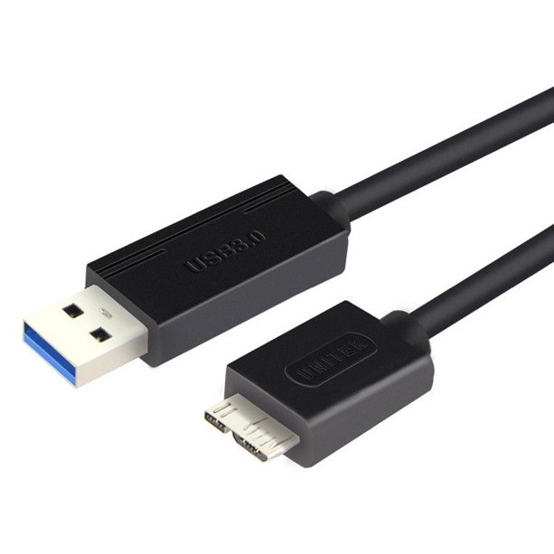 Cáp USB 3.0 cho ổ cứng di động HDD 2,5inch dài 0,6m chính hãng Unitek Y-C460