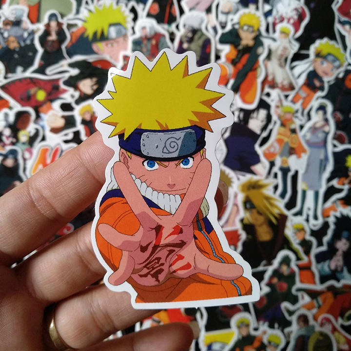 Bộ Sticker dán cao cấp chủ đề NARUTO - Dùng dán Xe, dán mũ bảo hiểm, dán Laptop