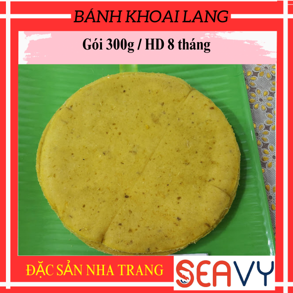 Bánh khoai lang Nha Trang, dẻo vàng thơm, gói 300g - Seavy