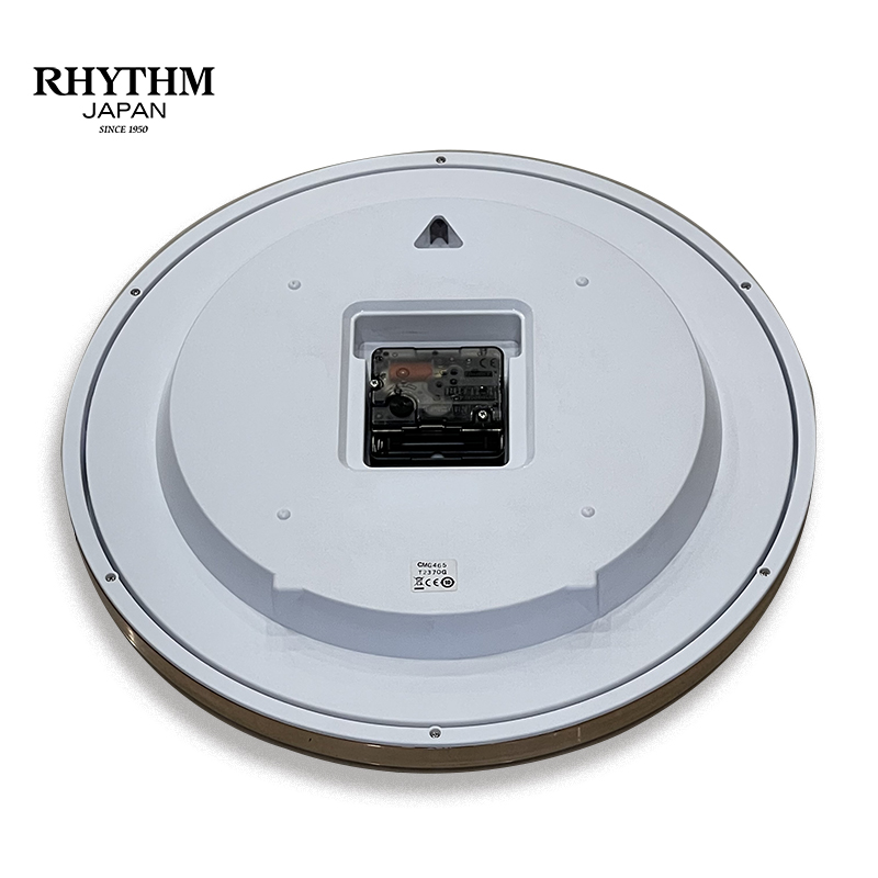 Đồng hồ treo tường Nhật Bản Rhythm CMG465BR13, Kích thước 31.0 x 4.5cm, 735g ,Vỏ nhựa, Dùng Pin