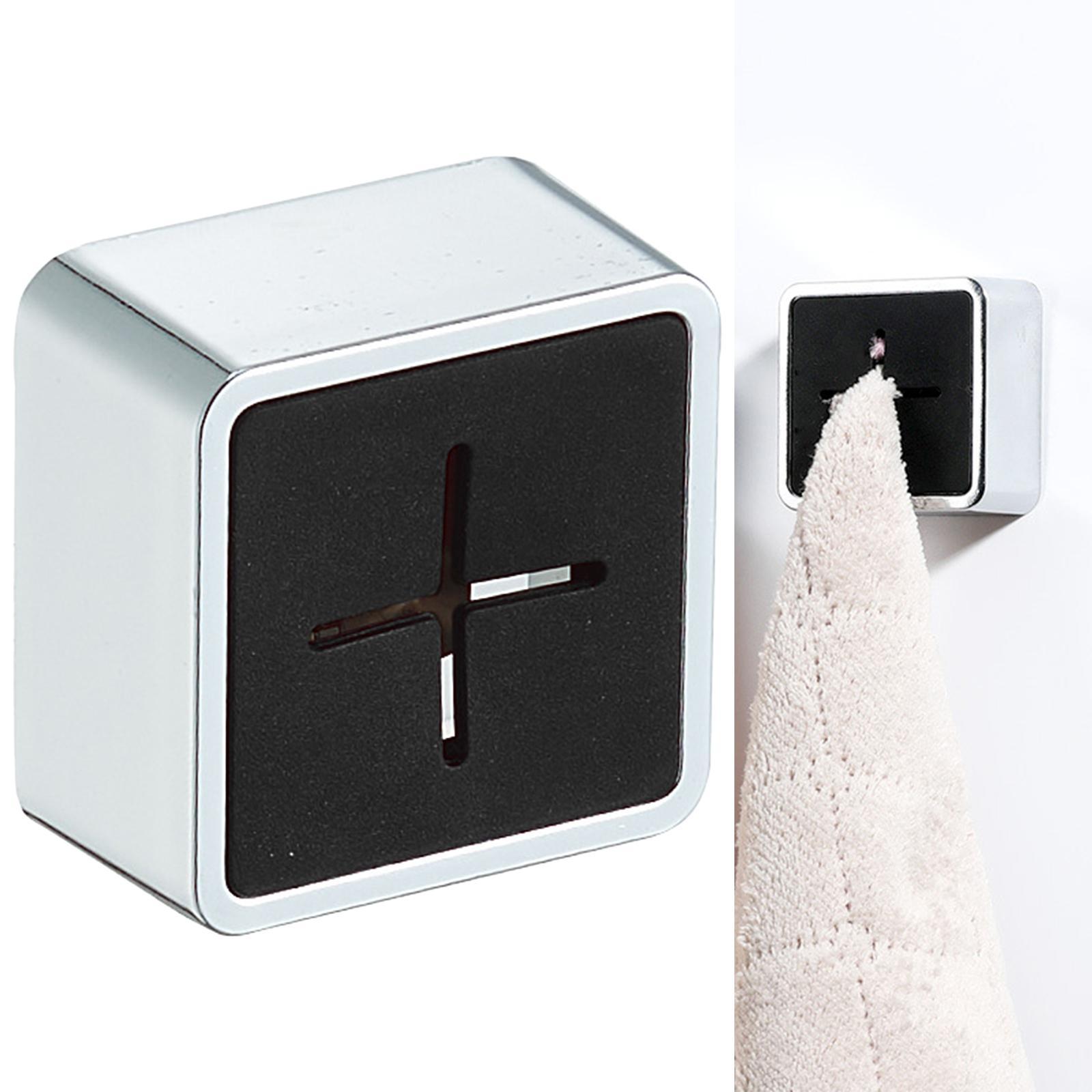 Dishcloth Grip Hanger Creative Towel Holder for Bathroom Towel Black
