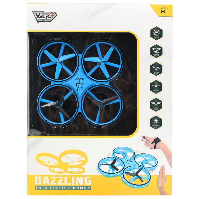 Đồ Chơi Drone Dazzling Điều Khiển Bằng Đồng Hồ - Vecto VT010B/BL