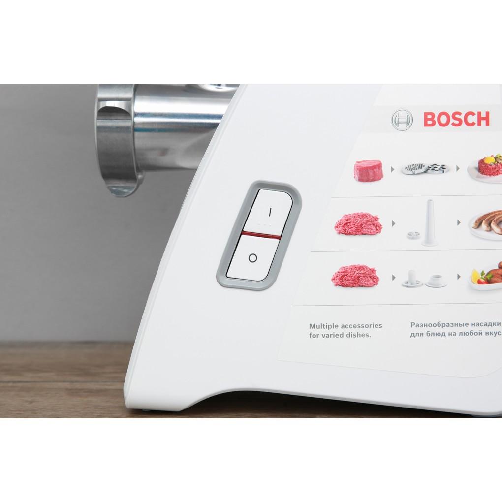 Máy xay, nghiền thịt bằm Bosch 500W (MFW3520W) - SX Châu Âu - Hàng chính hãng