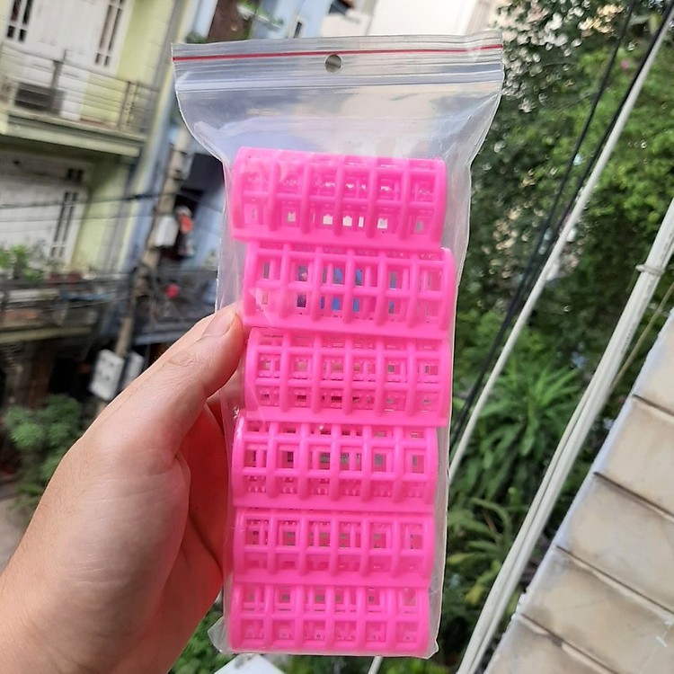 Bộ 6 lô cuốn tóc gai size nhỡ 3cm