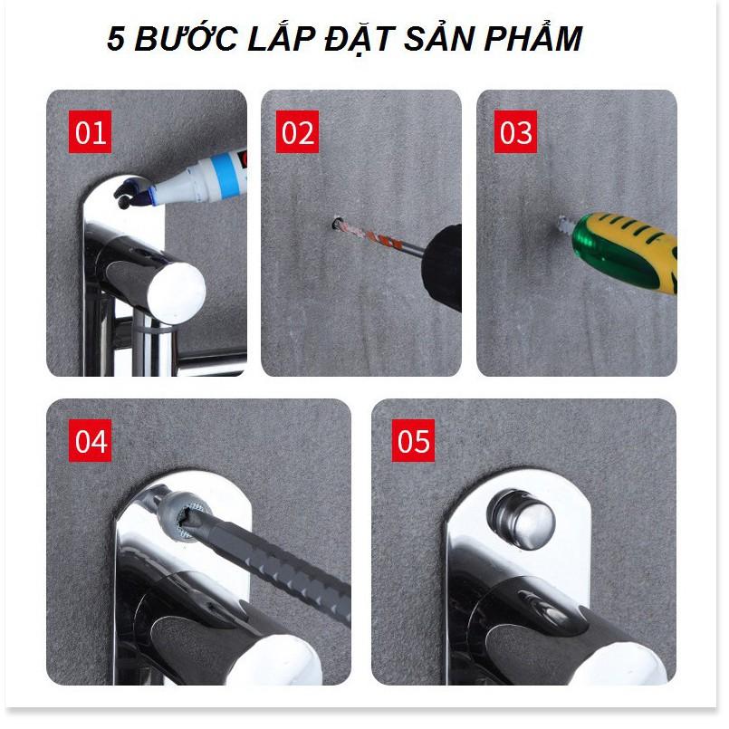Giá Treo Khăn Cao Cấp SUS304 5 Tầng