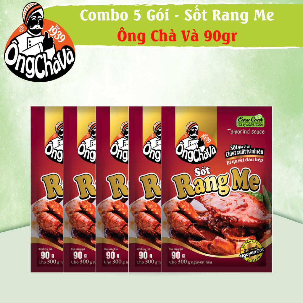 Combo 5 Gói Sốt Rang Me Ông Chà Và 90g