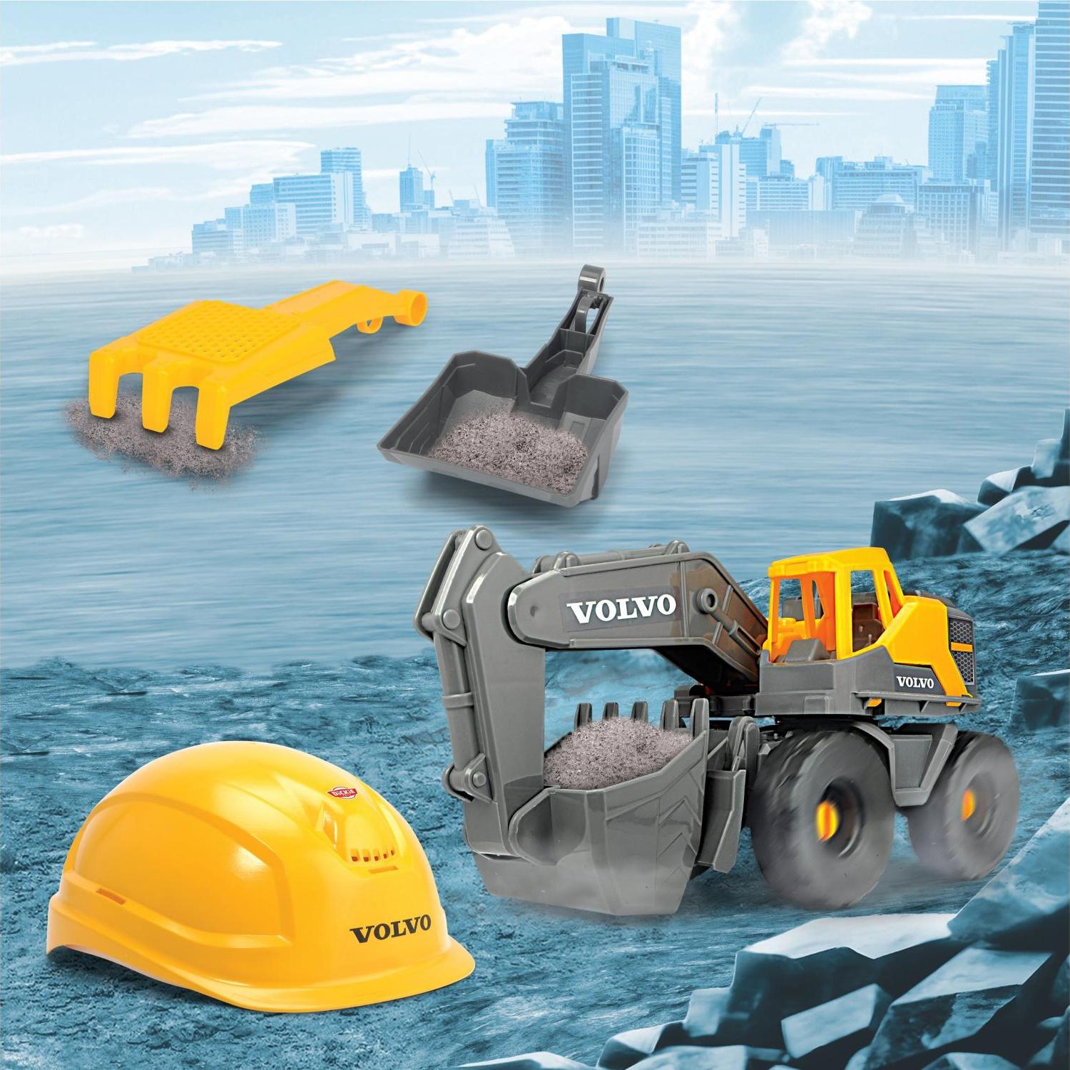 Bộ Đồ Chơi Mô Hình Xây Dựng Volvo Tough Excavator Playset - Dickie Toys 203729016