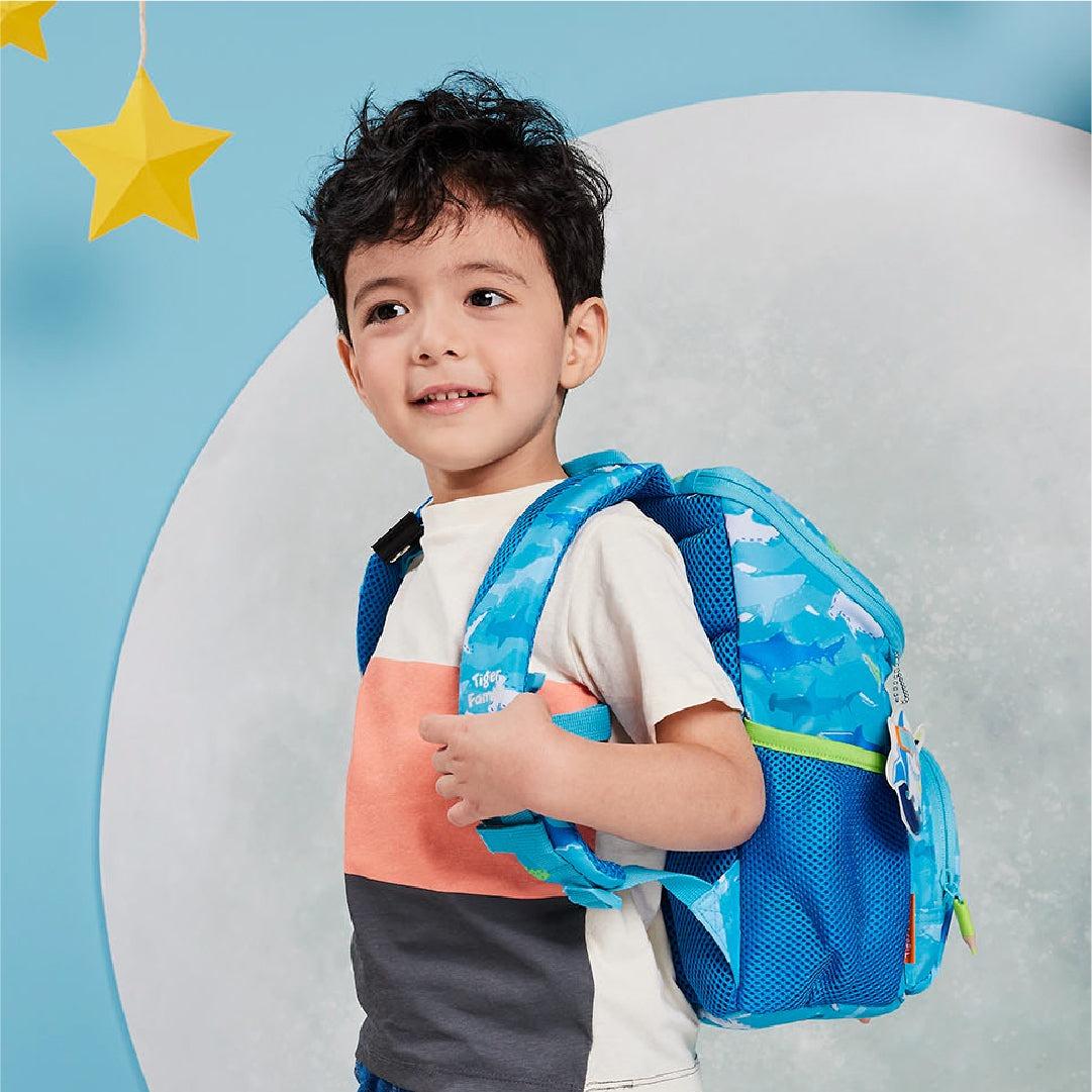 Ba Lô Mầm Non Smart Kids Little Travelers Plus Mini Backpack - Blue Aquarium - Tiger Family
