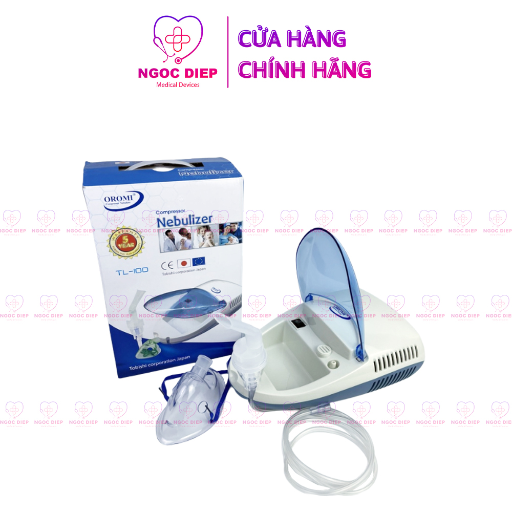 Máy hút dịch, máy xông khí dung OROMI TL-100 - Máy xông mũi họng cho trẻ em, người lớn - Hàng chính hãng