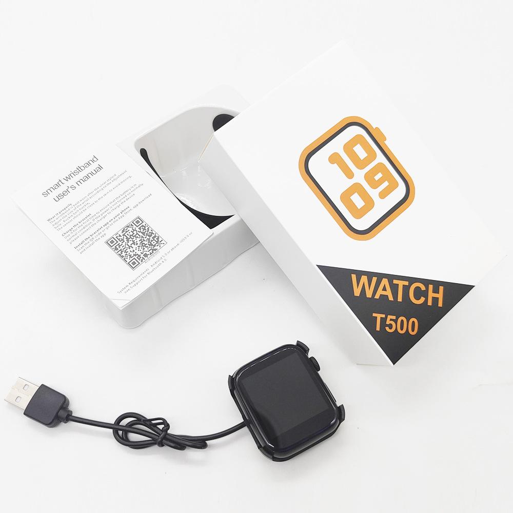 Đồng hồ bluetooth đeo tay thông minh T500 phong cách mới nhất 1.44 nhịp tim huyết áp cuộc gọi thông minh