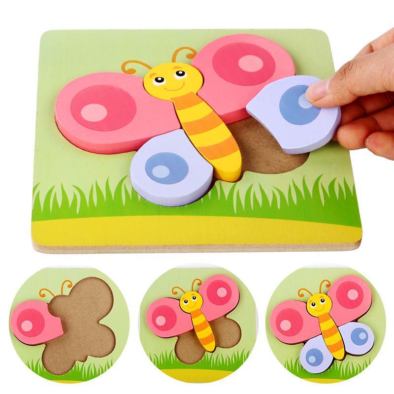 Đồ chơi ghép hình gỗ nổi 3D, Tranh Xếp Hình Gỗ 3D giáo dục nhiều chủ đề giúp bé phát triển trí tuệ