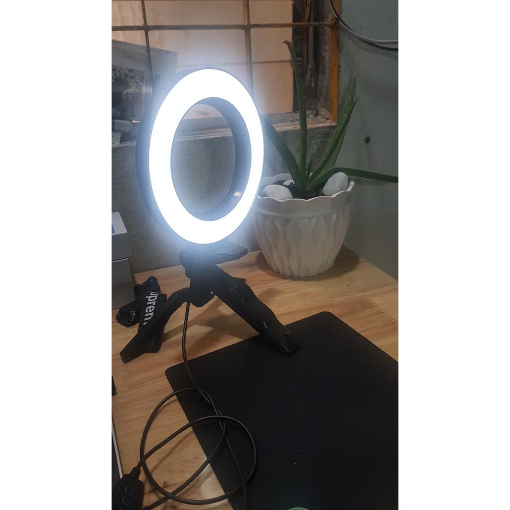 Đèn LiveStream 16CM có chân ngắn kèm theo để bàn live makeup trang điểm bán hàng