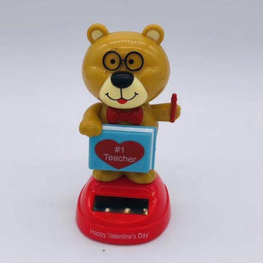 Solar Powered Toy Figure Model Dancing Toy Home Car Decor Xmas New Year Gift