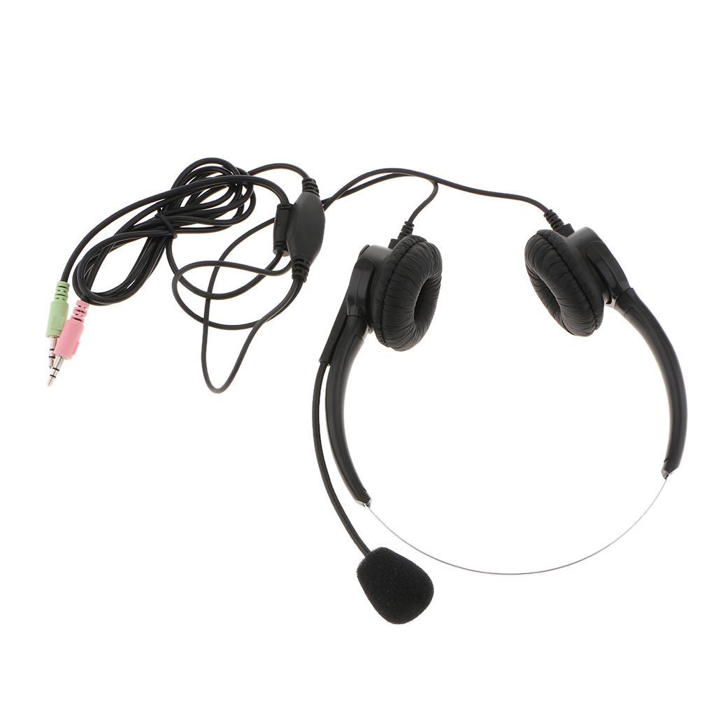 3.5mm Headset Microphone Noise Cancelling Business Headset for Call Center