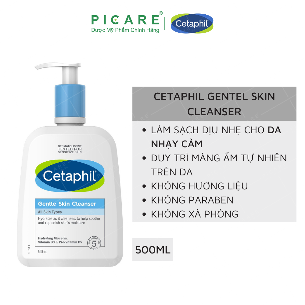 Sữa Rửa Mặt Cetaphil Gentle Skin Cleaner (500ml) - 8394107341305,9318637069637