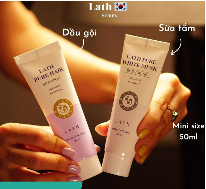 Dầu gội LATH PURE HAIR PREMIER Dưỡng Tóc Bóng Mượt - 50ml