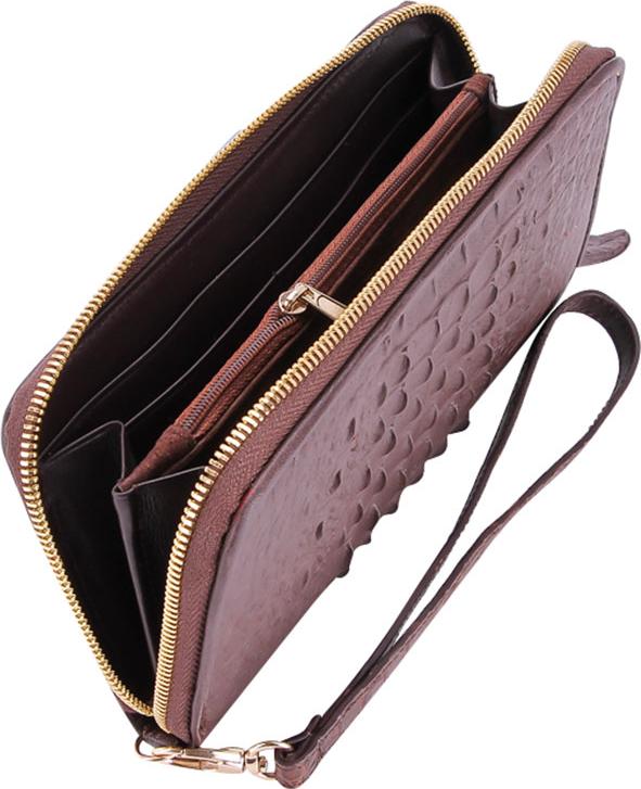 Ví Nữ Huy Hoàng HT3248 (10.5 x 19 cm) - Nâu Đất