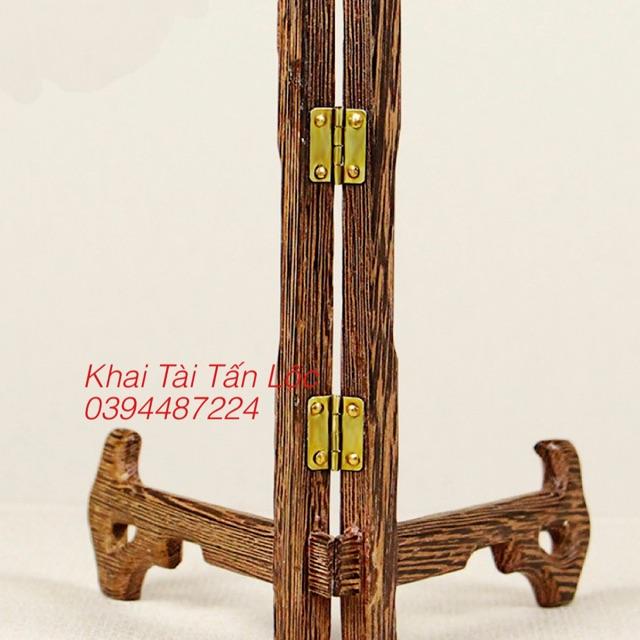 Giá đỡ đĩa , khay dựng bánh trà gỗ cánh gà cao 20 cm