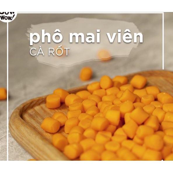 Phô Mai Viên Cà Rốt Bowwow - 100g. Bánh Thưởng cho chó. Snack cho chó mèo - Bowwow Hàn Quốc.
