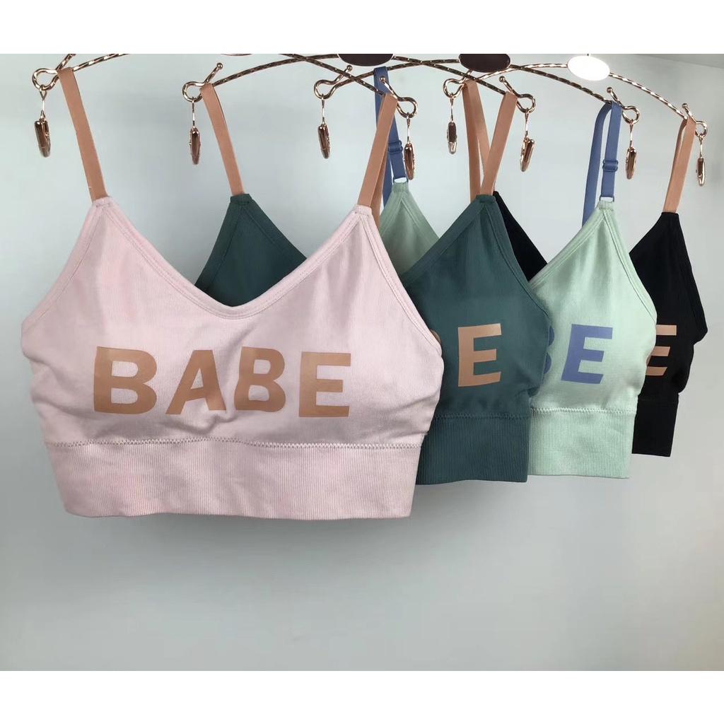 Bra Khoét lưng BaBe nâng ngực chất liệu cotton -Áo Croptop nữ 2 dây croptop nữ kiểu ôm body co giãn 4c mềm mịn 317