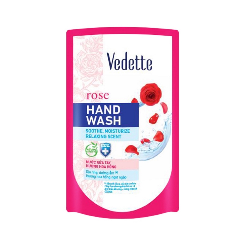 Combo 2 Nước rửa tay Vedette hương Hoa hồng