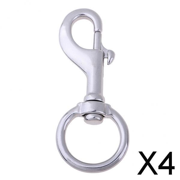 4x316 Stainless Steel Swivel Eye  Snap Hook Dog Leash Swivel Clip 80MM