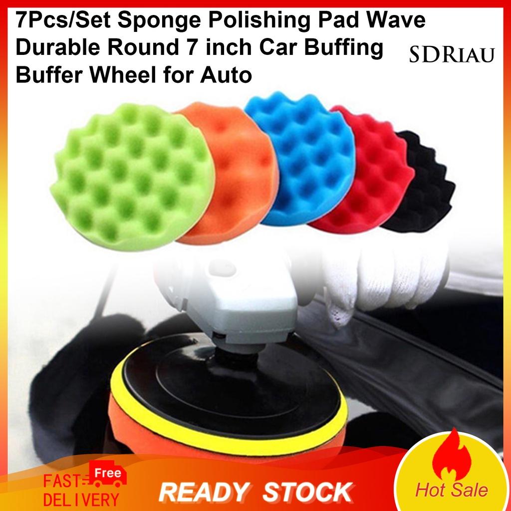 Bộ 7 Miếng Xốp Đánh Bóng Xe Hơi 7 Inch